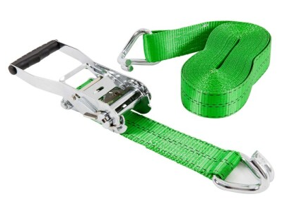 Keeper (04650) 27' x 2 Ratchet Tie-Down with Chain End and Grab Hook